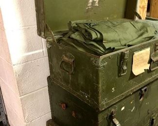 WWII - 1970’s foot lockers