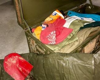 Military items, boy-scout items and various youth items