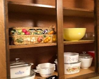 Corning ware and Pyrex 