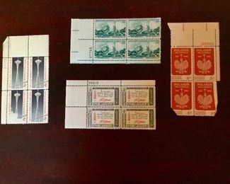 WORLDS FAIR POSTAGE STAMPS 1962 and 1965, sampling of other postage stamps available