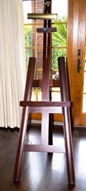 Easel painting with lighting walnut