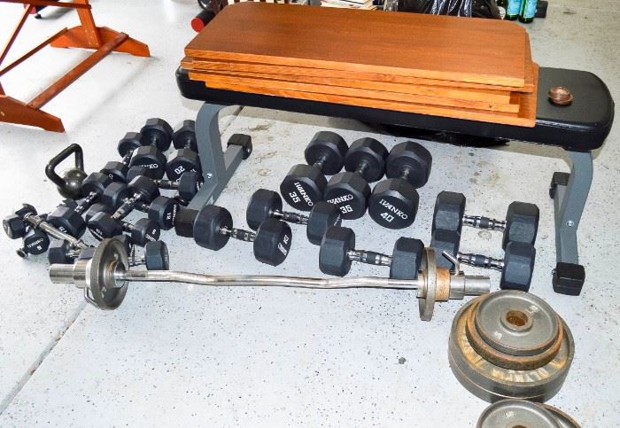 Gym equipment weights