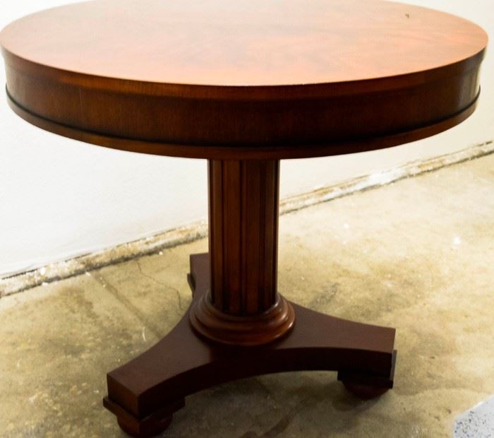 Table Round 3 Pedestal Walnut Legs