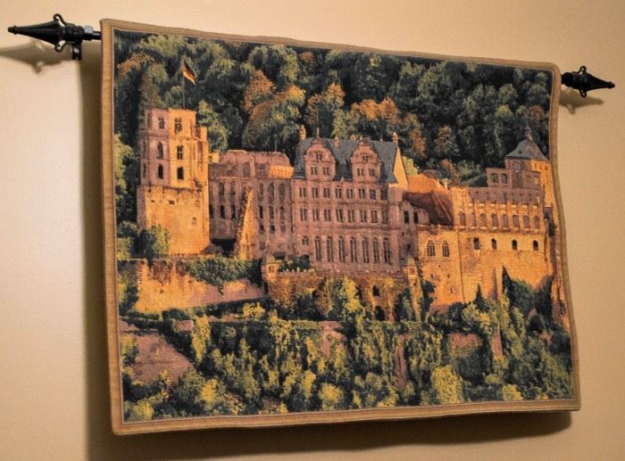 Tapestry wall University of Heidelberg angled