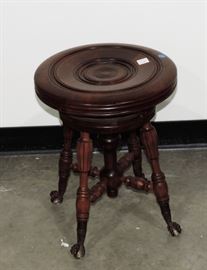 VICTORIAN PIANO OR ORGAN STOOL