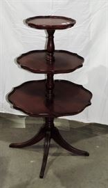 MAHOGANY 3 TIER TABLE