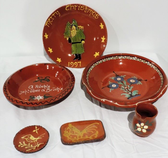 PAINT DECORATED RED WARE