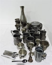 LOT OF PEWTER WARE