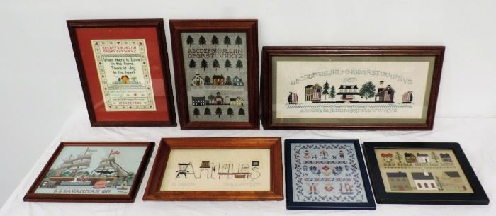 COLLECTION FRAMED SAMPLERS