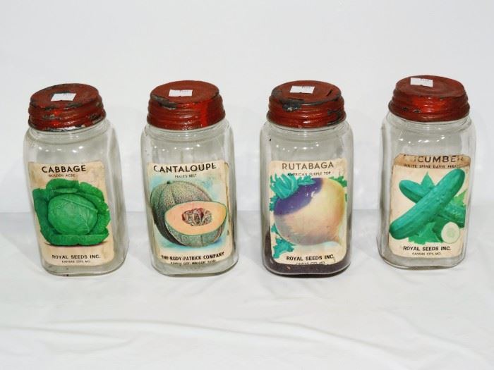 4 PIECE SEED JAR SET