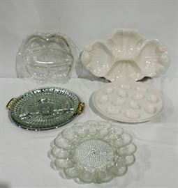 5 PIECE SERVING TRAY LOT