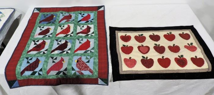 LOT OF 2 QUILT HANGINGS