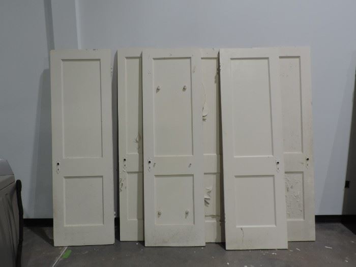 6 INTERIOR PAINTED WOOD CLOSET DOORD