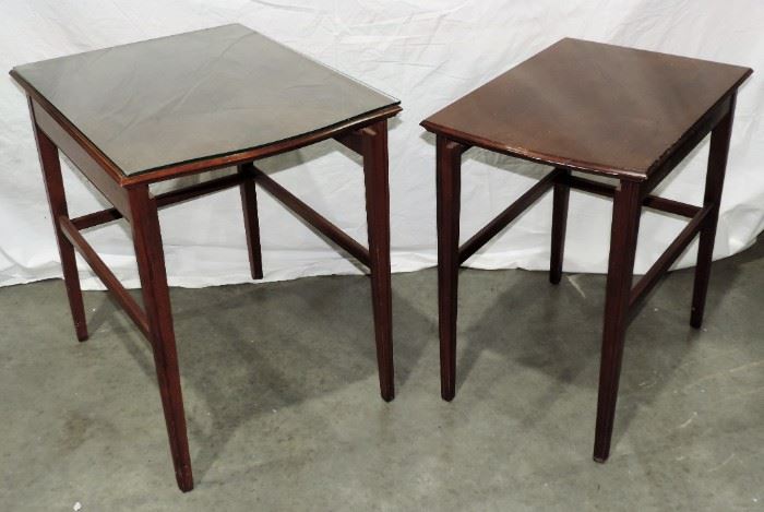 MAHOGANY STACKING TABLES