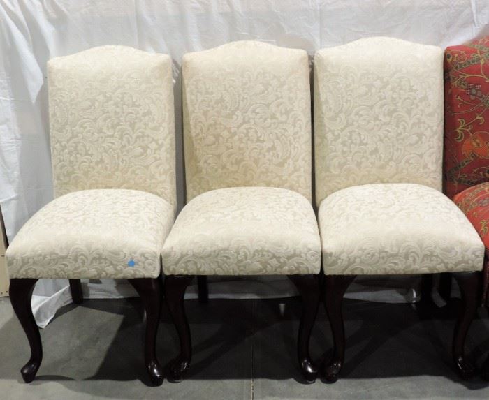 3 UPHOLSTERED ALIKE