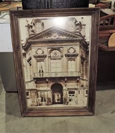 LARGE DESIGNER PRINT IN FRAME