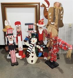 WOOD CHRISTMAS YARD ORNAMENTS