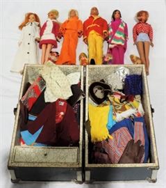 VINTAGE BARBIE DOLL CLOTHES AND DOLLS