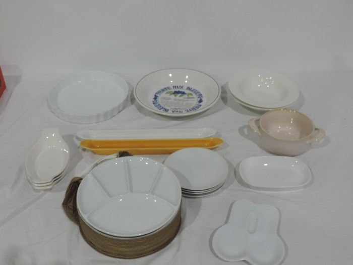 WHITE WARE DINNER DISH LOT