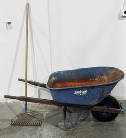 JACKSON WHEEL BARROW AND RACK