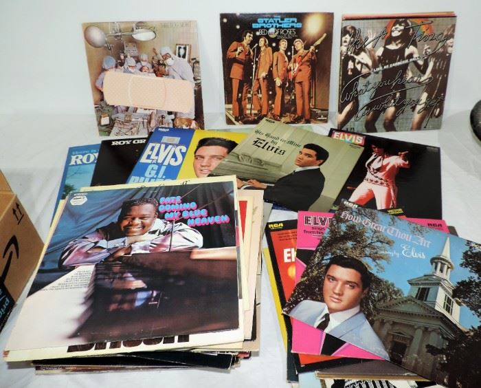 ROCK, COUNTRY, ELVIS AND OTHERS ALBUM LOT