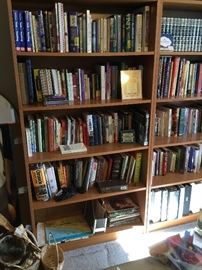 Upstairs Office Bookshelves filled with books