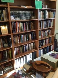 Upstairs Office Bookshelves filled with books