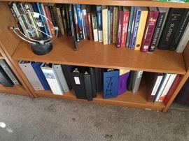 Upstairs Office Bookshelves filled with books