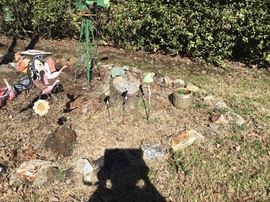 Outside in front of house