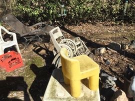 Outside in front of house