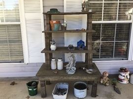 Outside in front of house