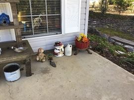 Outside in front of house