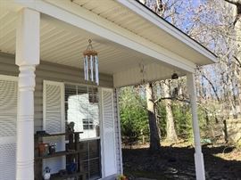 Outside in front of house