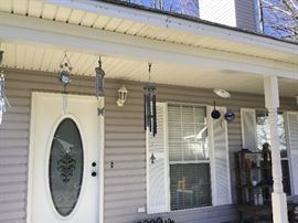 Outside in front of house