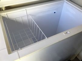 Garage - chest freezer - inside