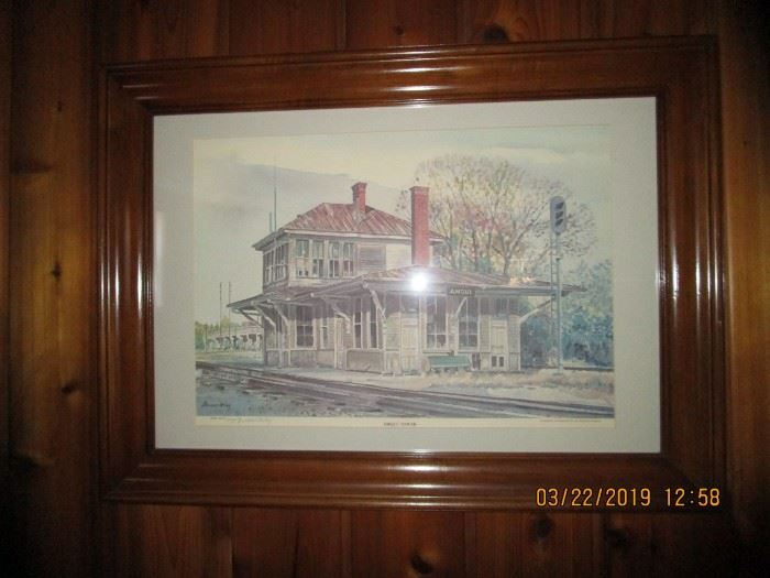 Amqui Station Framed Artwork... Lots of History - Madison, Tenn.