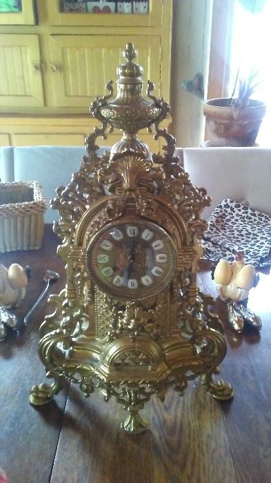 Exquisite French Clock with Matching Candelabras purchased in NY