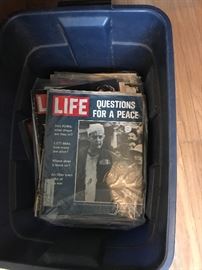 Lots of old LIFE magazines
