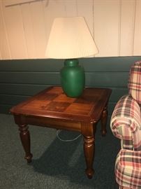 Large square side table