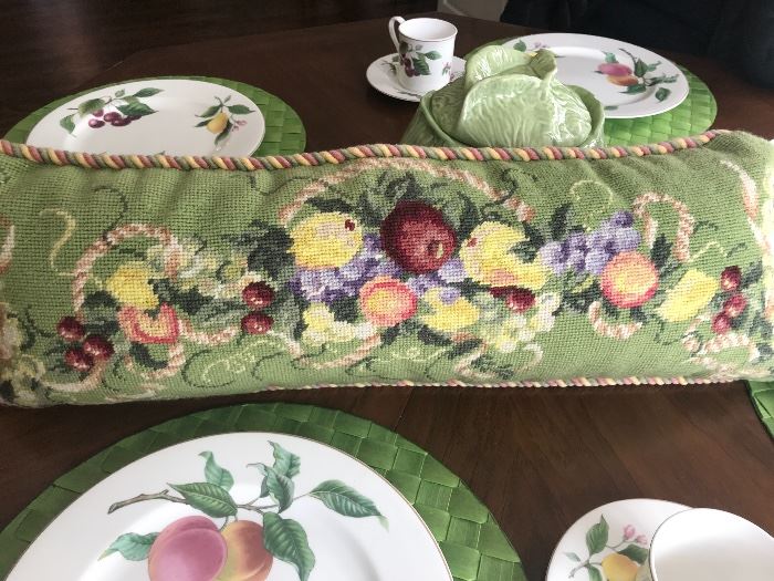 Needlepoint pillow
