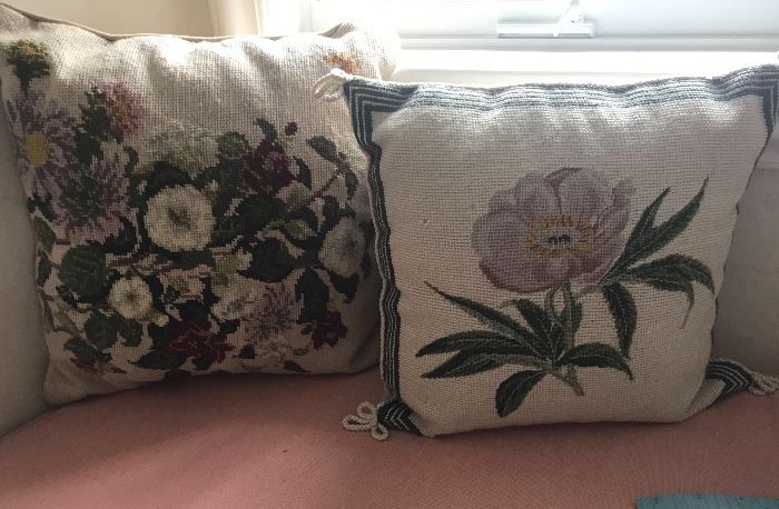 Needlepoint pillows