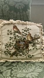Needlepoint pillow
