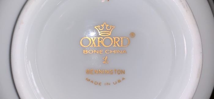 Oxford Bone China by Lenox - "Bennington" pattern