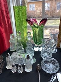 Wonderful, Green crystal vases