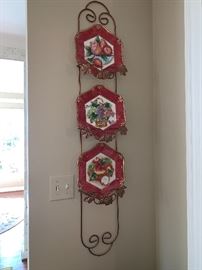 Wall plate holder