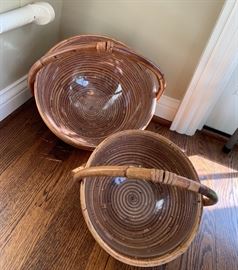 Baskets w/plastic liners