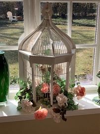White bird house