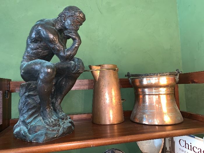 Copper; "The Thinker" re-pro
