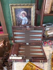 Backgammon game and case