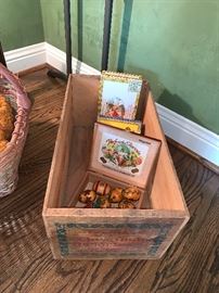 Vintage wooden crates